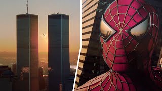 SpiderMan 2002 Twin Towers original Trailer 4k Enhanced Video [upl. by Guillermo269]