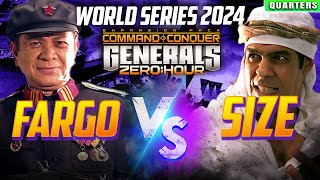 🔴 LIVE  CampC Generals Zero Hour World Series 2024  Fargo vs SiZe  Quarter Final [upl. by Sherri]