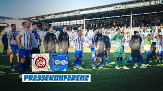 Pressekonferenz nach Wiesbaden  Hertha BSC [upl. by Dnaltroc]