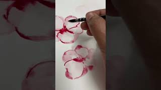 Easy watercolour painting art flowers [upl. by Campy]