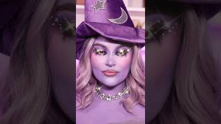 🪄🧙‍♀️💜✨🔮 witch witchmakeup makeuptutorial halloween halloweenmakeup halloweenmakeuplook [upl. by Mialliw]