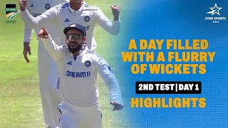 A Flurry Of Wickets Highlights Day 1 of the Cape Town Test  SA v IND [upl. by Atiuqet822]