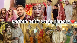 Rimsha weds Farhan sabir🤝❤️ viralvideo trending vlog vlogger vlogging wedding famousshorts [upl. by Hermina692]