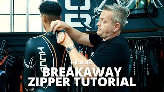 HUUB Breakaway Zipper Tutorial  ProSwimwear [upl. by Nehemiah]