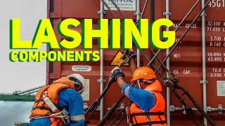 LASHING COMPONENTS  CONTAINER SHIP EXPERIENCE [upl. by Eydie]