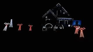 Terwilliger Family Light Show Halloween 2024  Thriller Remix [upl. by Branen397]