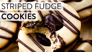 Striped Fudge Cookies  Sallys Baking Recipes [upl. by Kemble]