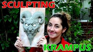 Sculpting Krampus [upl. by Avehs]