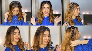 2 Easy Hairstyles for Girls  Open Hairstyles  Hairstyle For Eid [upl. by Leahpar]