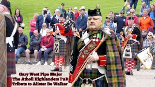 Piping Tribute to Alister Bo Walker by Pipe Major Gary West [upl. by Enineg]