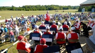 Northport Community Band plays at the lions flyin drivein pancake breakfast August 1 2015 [upl. by Eriuqs542]