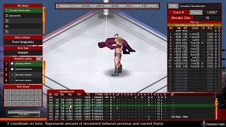 Fire Pro Wrestling World Move Craft DLC Tutorial Part 5 Animation List [upl. by Otxis]