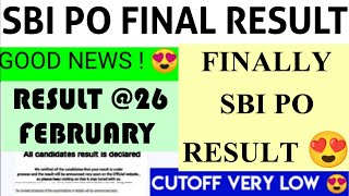 SBI PO FINAL RESULT 2024  sbi po final result date  sbi po result [upl. by Eusoj]