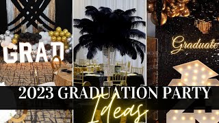 2023 GRADUATION PARTY IDEAS DIY BACKDROP EVENT PLANNING LIVING LUXURIOUSLY FOR LESS [upl. by Sergias]