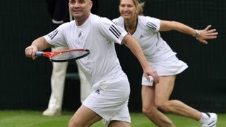 Steffi Graf Andre Agassi und der Ball HD [upl. by Honan]