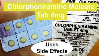 Chlorpheniramine Maleate 💊 Tab 4mg💊🇺🇸🇬🇧 [upl. by Ahron520]