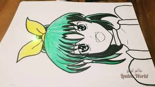 رسم ابريل من انمي جليتر فورس  How to draw April Glitter Force [upl. by Schluter334]