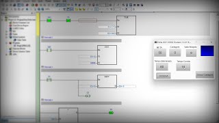 Criando Lógica no CLP de um Contador com Meta e Tempo [upl. by Akinert]