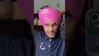 Navi turban king  wattan wali pagg tutorial shortvideo punjabisong shortsfeeds [upl. by Ettesyl]