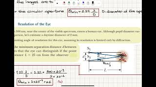 Week 64 Rayleigh’s Resolution Criterion [upl. by Suoivatco569]