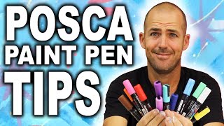 Top 10 Tips and Tricks for using POSCA Paint Pens and Paint Markers [upl. by Lian]