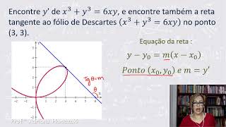 DERIVAÇÃO IMPLÍCITA E RETA TANGENTE [upl. by Salis]