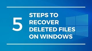 Recover Deleted Files on Windows 10 in 5 Simple Steps [upl. by Ia]