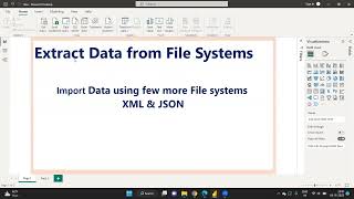 9 Power BI  How to Import Data from XML JSON to Power BI in Hindi [upl. by Nowell799]