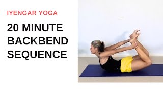 20 minute backbend sequence  Iyengar Yoga [upl. by Marco]