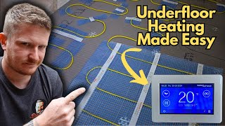 Underfloor Heating and Fibo Wall Panels  Bathroom Reno PT2 [upl. by Akcimehs]