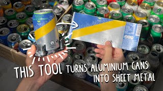 Turning aluminium can into sheet metal is easy with this tool [upl. by Lon]