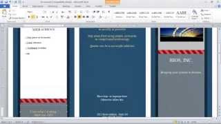 How to Make a Brochure in Microsoft Word [upl. by Ereveneug]