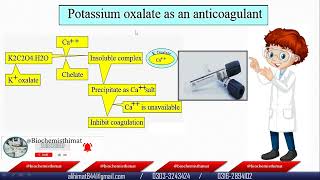 Anticoagulant Potassium oxalateAmmonium oxalate action mechanism uses advantages disadvantages [upl. by Esinel224]