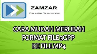 Cara Merubah Format File 3GPP ke MP4 [upl. by Hetti24]