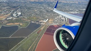 United Airlines A321neo breathtaking approach amp landing SFO [upl. by Otrebmal137]