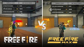 Free Fire MAX Vs Free Fire Which is Best for Headshots in Free Fire 😳 HAYAKAWA 8X8  ♨️🖥️ [upl. by Boeke]