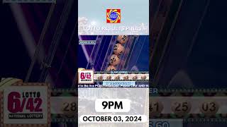 Lotto Result October 3 2024 9PM Draw 642 Lotto  PCSO Lotto Result Today [upl. by Amato300]