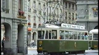 Bern Trolleybus amp Tram 1989 [upl. by Olga]