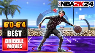 BEST DRIBBLE MOVES for 64 PGs amp under in NBA 2K24😈 ELITE ISO SIGSCOMP [upl. by Alberic185]