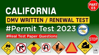 California Drivers Permit Test 2024  DMV Written Test 2024 cadmv californiadmvtest [upl. by Labanna]