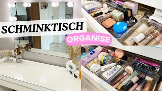 Schminktisch aufräumen  meine ganze Schminksachen vorstellen 🦋🌟 [upl. by Meekar642]