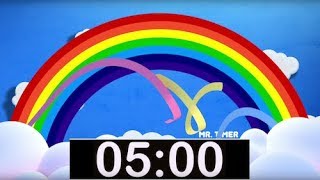 Rainbow Timer 5 Minutes Countdown Timer with Music for Kids [upl. by Ken]