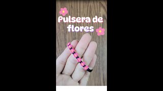 🌸¡Haz una IMPRESIONANTE Pulsera con FLORES en Minutos 🌺✨ [upl. by Farnham]