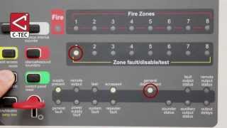 How to disableenable zones and other functions on a CFP fire alarm panel [upl. by Ashok647]