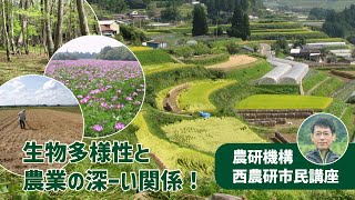 農研機構 西農研 市民講座「生物多様性と農業の深ーい関係！」 [upl. by Wattenberg]