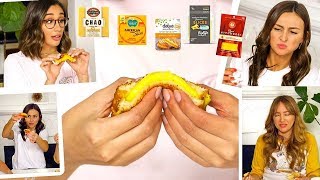 BLIND Vegan GRILLED CHEESE Taste Test 🧀🧀🧀 [upl. by Home930]