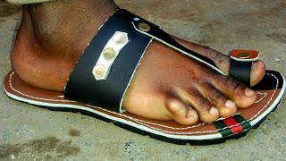 Turning TRASH to GUCCI Sandals  StronGOLD [upl. by Akemet]