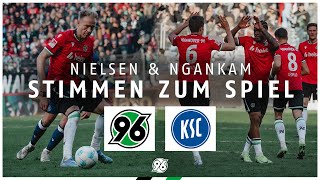 NIELSEN amp NGANKAM  Stimmen nach Hannover 96  Karlsruher SC [upl. by Lerad]