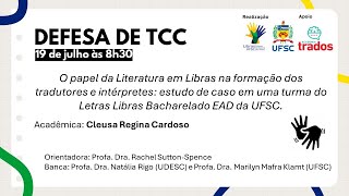 20241  Defesas de TCC  Cleusa Regina Cardoso [upl. by Mulderig]