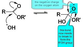 Chemistry Vignettes Base catalysed ester hydrolysis [upl. by Arica495]